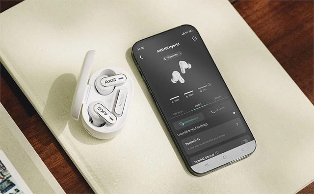 AKG N5 Hybrid ANC True Wireless Earplugs White 