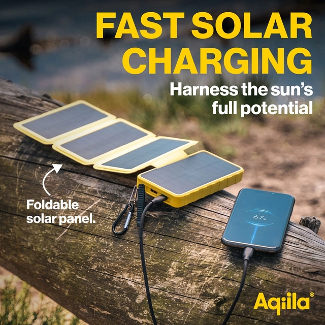 Aqiila Powerbird BS10 Solar Powerbank 10k mAh 