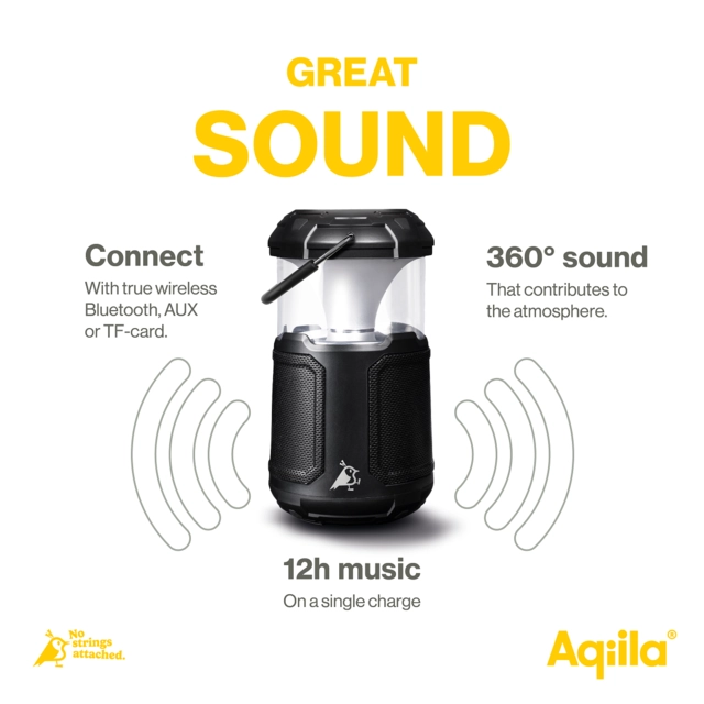 Aqiila Soundbird B10 Lantern, Speaker, Powerbank 