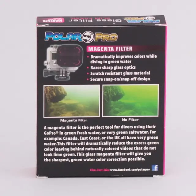 PolarPro Hero3 Glass Filters Slim Line/Magenta 
