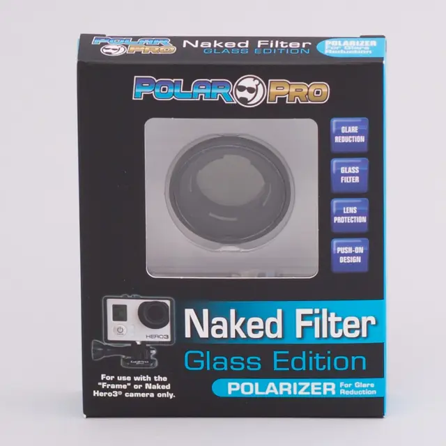 PolarPro Hero4/3+/3 Glass Filters Naked Line/Polarizer Drone 
