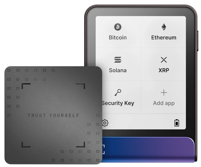 Ledger Flex, inc Recovery Key Neptune Blue 