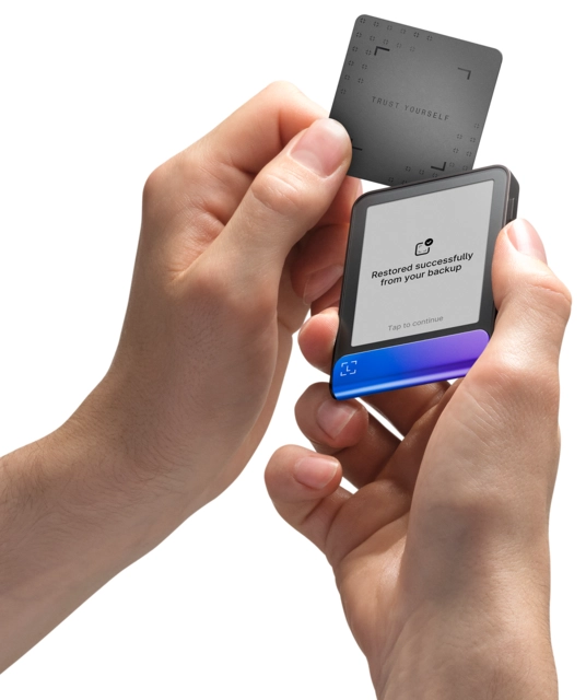 Ledger Flex, inc Recovery Key Neptune Blue 