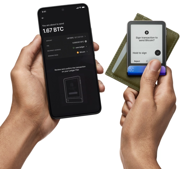 Ledger Flex, inc Recovery Key Neptune Blue 