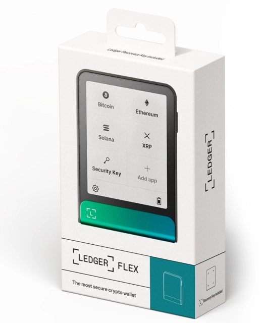 Ledger Flex, inc Recovery Key Oxidate Green 