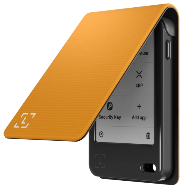 Ledger Nano Gen 5 Magnet Folio Bitcoin Orange 