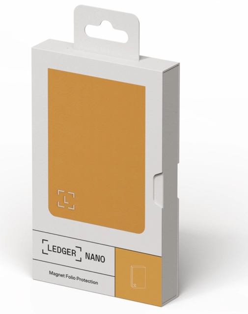 Ledger Nano Gen 5 Magnet Folio Bitcoin Orange 
