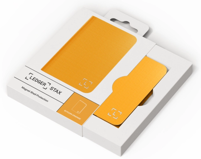 Ledger Stax Magnet Shell Bitcoin Orange 
