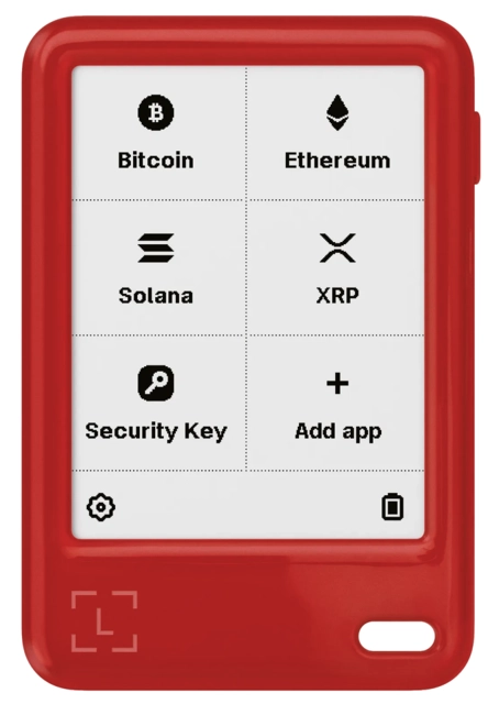 Ledger Nano Gen 5 Cherry Red, inc Recovery Key 