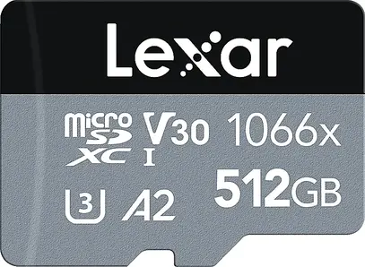 Lexar Pro 1066x 512GB UHS-I microSDHC/microSDXC - R160/W120 - Silver