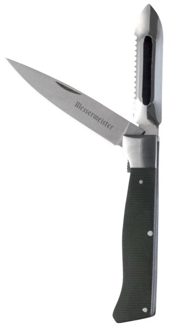 Messermeister Adventure Chef Folding Knife, Peeler Linen 