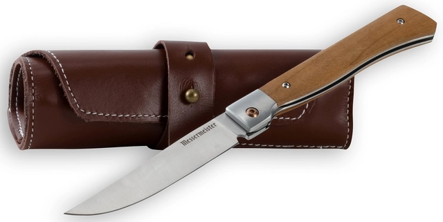 Messermeister Folding Steak Knife Set Leather Roll 