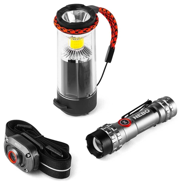Nebo Triple Light Kit Mycro 250, Galileo 350, Torchy 600 