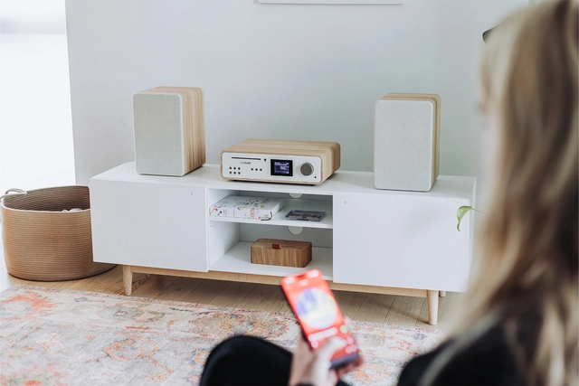 Pure Classic Stereo Cotton White/Oak 