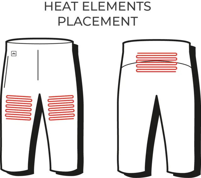HeatX Heated Knee Pants 2021 XS Black 