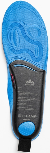 HeatX Heated App Insoles XL Wireless Charging - Blue 