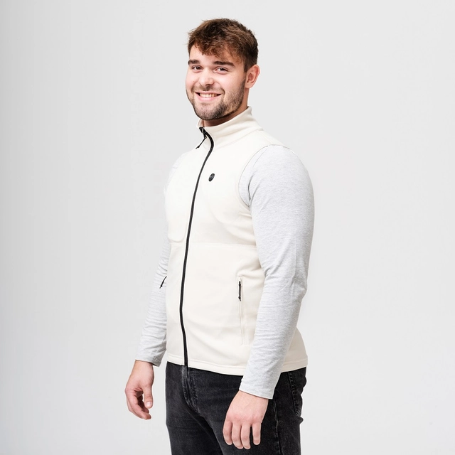 HeatX Heated Fleece Vest Mens S Sand 