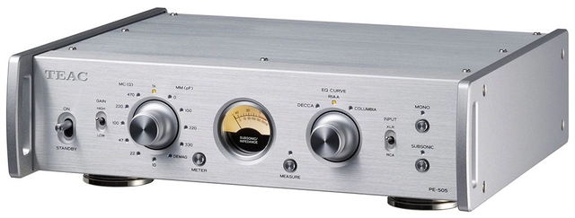 TEAC PE-505 Phono Preamplifier Silver 