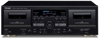 TEAC W-1200 Double Cassettedeck Black