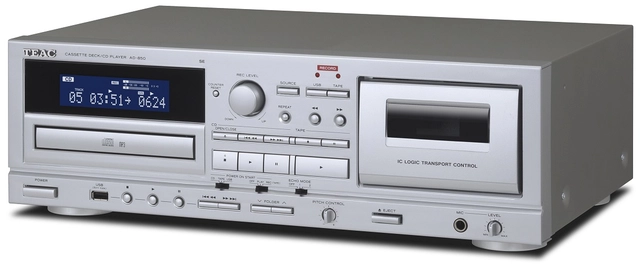TEAC AD-850-SE CD/Cassette/USB Silver 