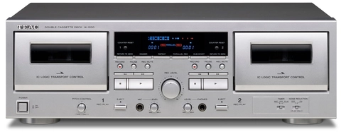 TEAC W-1200 Double Cassettedeck Silver
