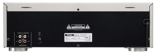 TEAC W-1200 Double Cassettedeck Silver 