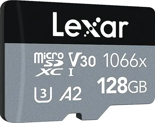 Lexar Pro 1066x 128GB UHS-I microSDHC/microSDXC - R160/W120 - Silver 