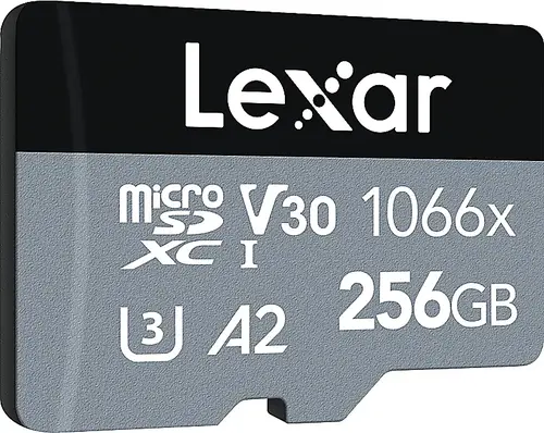 Lexar Pro 1066x 256GB UHS-I microSDHC/microSDXC - R160/W120 - Silver 