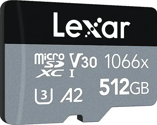 Lexar Pro 1066x 512GB UHS-I microSDHC/microSDXC - R160/W120 - Silver 